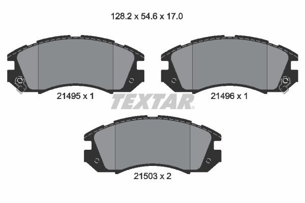TEXTAR 2149501: Piduriklotsid