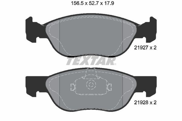TEXTAR 2192703: Piduriklotsid Q+