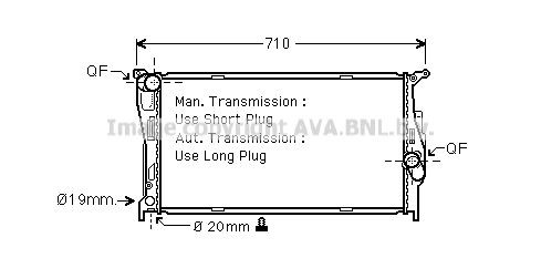 PRASCO BWA2294: Radiator, racire motor cu cuplaje rapide