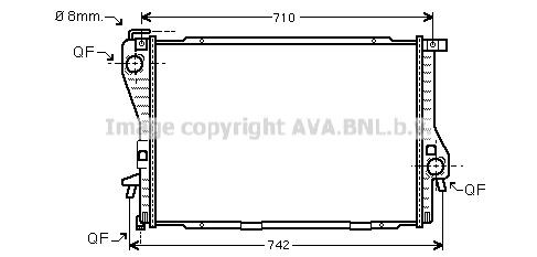 PRASCO BWA2301: Radiator, racire motor cu cuplaje rapide