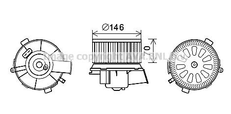 PRASCO CN8300: Electromotor, ventilatie interioara
