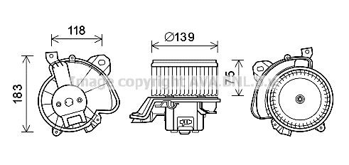PRASCO FT8431: Electromotor, ventilatie interioara