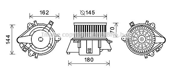 PRASCO FT8438: Electromotor, ventilatie interioara