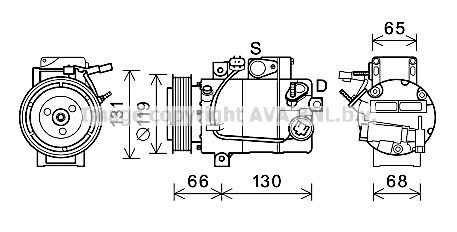 PRASCO HYK340: Compresor AC