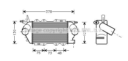 PRASCO OL7635: Radiaatori ventilaator 340mm, koos jahutusventilaatoriraamiga(Zarge)