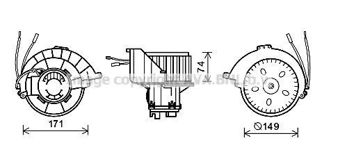 PRASCO OL8628: Electromotor, ventilatie interioara