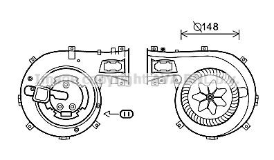 PRASCO OL8630: Electromotor, ventilatie interioara
