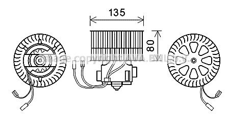 PRASCO OL8631: Electromotor, ventilatie interioara