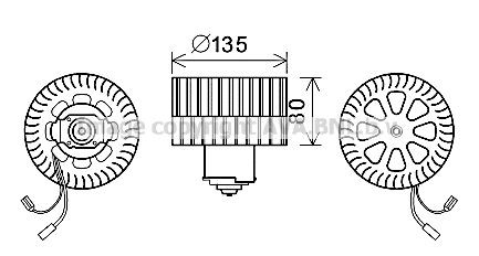 PRASCO OL8632: Electromotor, ventilatie interioara