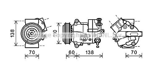 PRASCO OLK616: Compressore aria condizionata