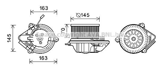 PRASCO PE8510: Electromotor, ventilatie interioara
