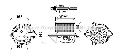 PRASCO RT8582: Elektromotor vnútorného ventilátora