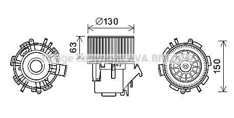 PRASCO RT8599: Elektrimootor, salongiventilaator