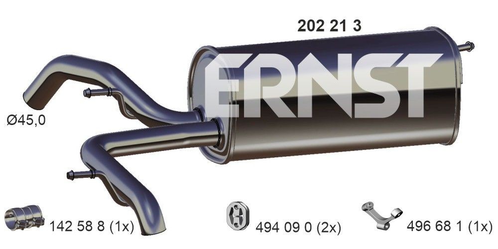 ERNST 202213: Lõppsummuti 950mm