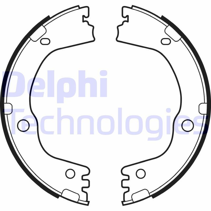 DELPHI LS2081: Piduriklotside komplekt, seisupidur