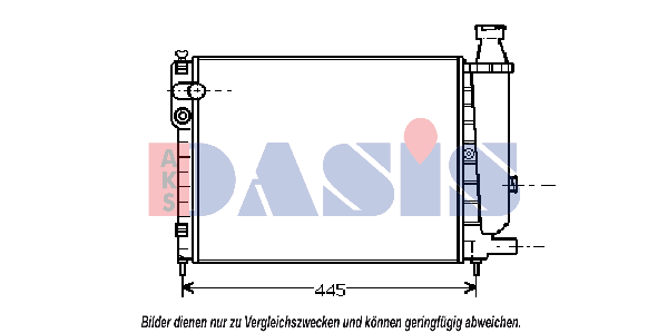 AKS DASIS 077012N: Intercooler Dimensiuni radiator: 654x157x64