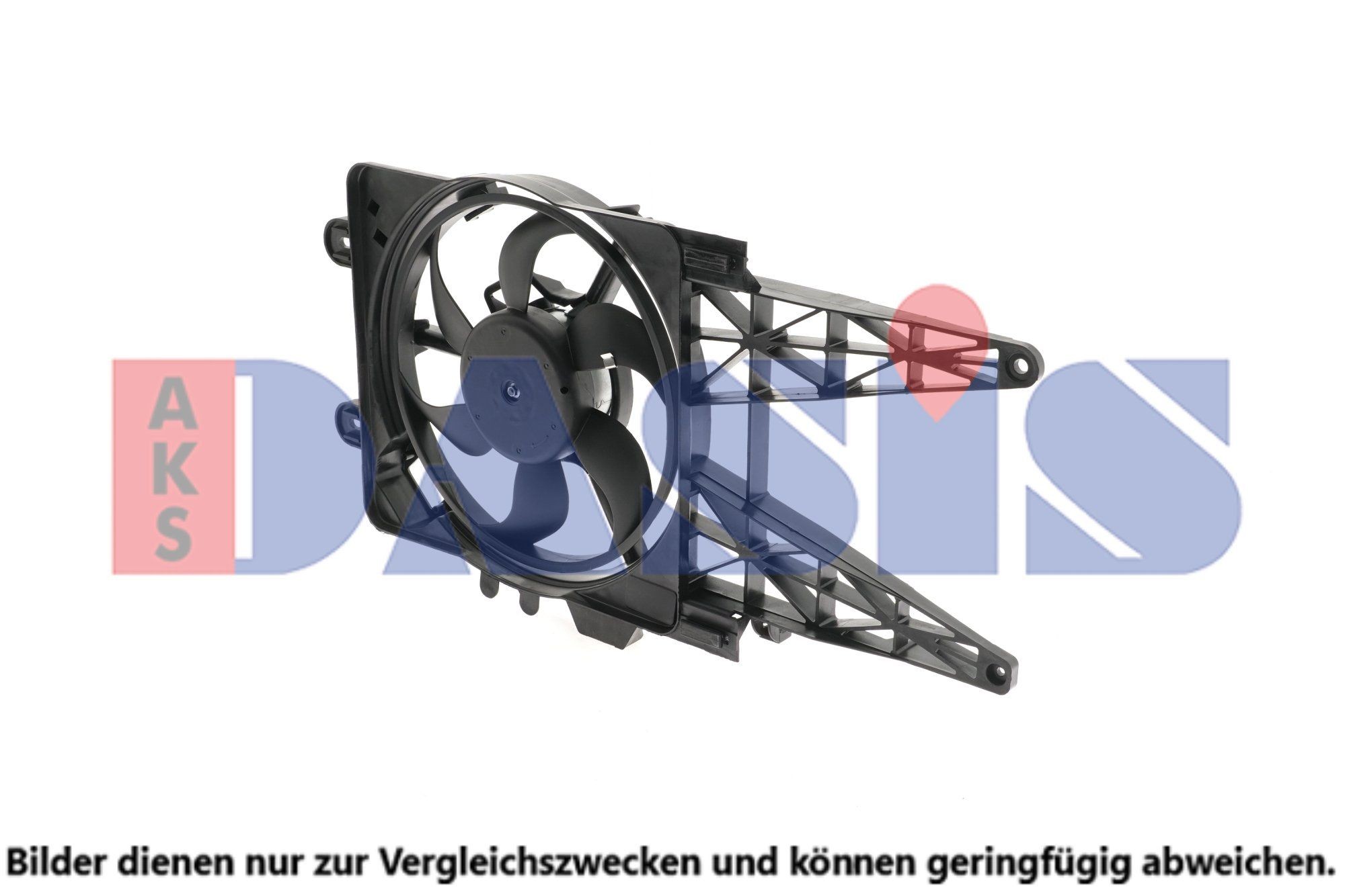 AKS DASIS 088068N: Ventilator, radiator 315mm, cu rama aerisire radiator