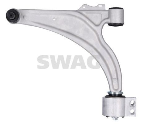 SWAG 40 94 3719: Brat, suspensie roata Axa fata stanga, partea de jos, otel turnat, cu lagar, cu articulatie de sarcina/ghidare
