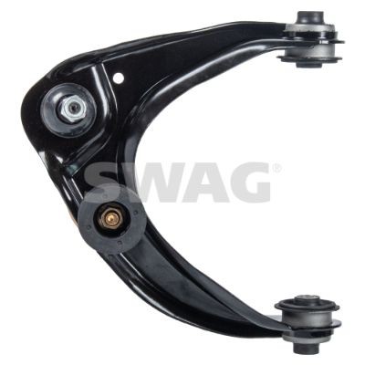 SWAG 83 94 2435: Brat, suspensie roata Axa fata stanga, deasupra, tabla de otel
