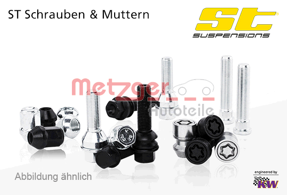 METZGER 156110078: Surub roata M12 x 1,25, 19