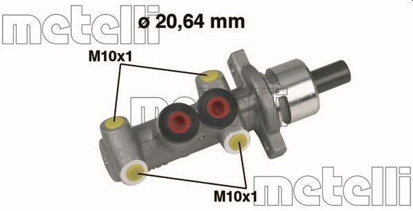 METELLI 05-0245: Galvenais bremžu cilindrs