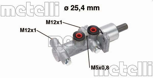 METELLI 05-0767: Huvudbromscylinder