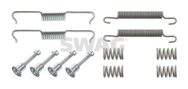 SWAG 10 92 9225: Set accesorii, sabot de frana puntea spate