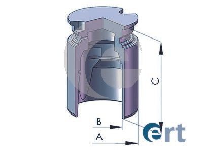 ERT 150680-C: Piston, etrier frana puntea spate