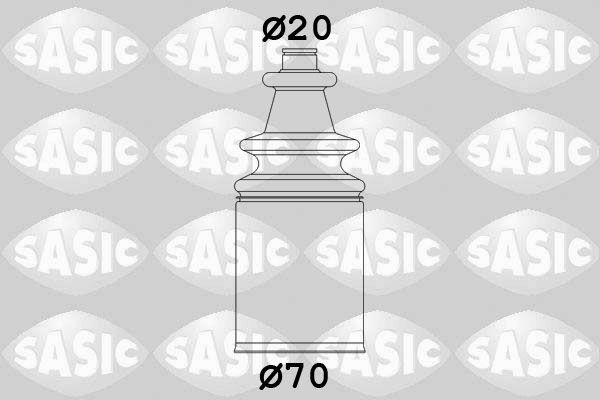 SASIC 2873833: Kit cuffia, semiasse sul lato del cambio