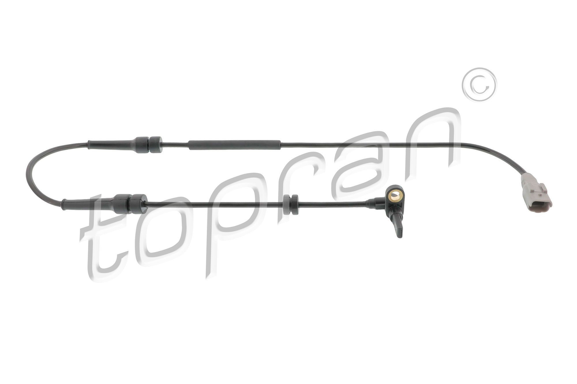 TOPRAN 722 807: Snímač počtu otáčok kolesa Predna naprava vpravo, 860mm, s kablom