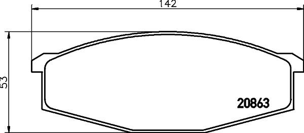 MINTEX MDB1204: Piduriklotsid