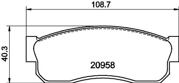 MINTEX MDB1207: Piduriklotsid