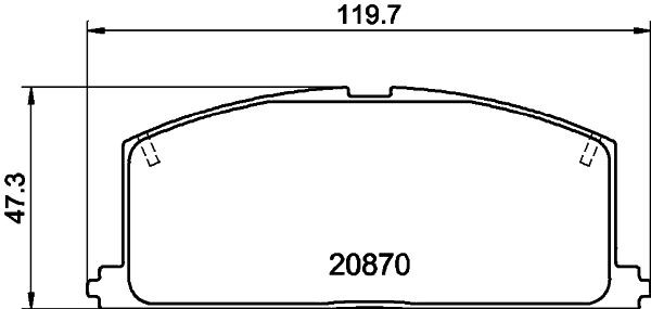 MINTEX MDB1251: Piduriklotsid