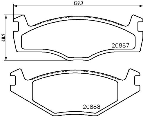 MINTEX MDB1267: Bromsbelägg med tillbehör