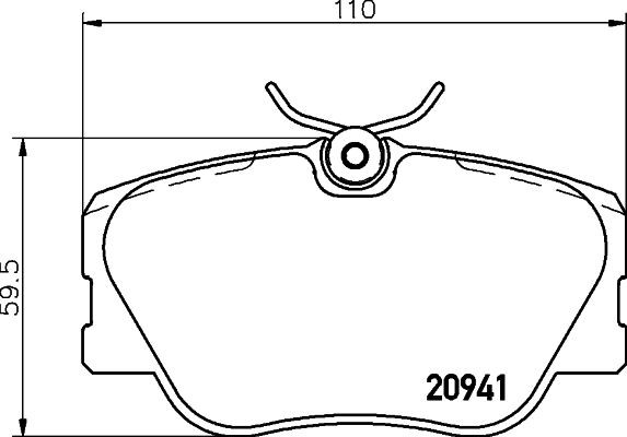 MINTEX MDB1312: Piduriklotsid koos pidurisadula kruvidega