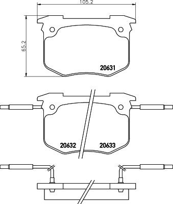 MINTEX MDB1315: Piduriklotsid