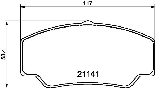MINTEX MDB1341: Piduriklotsid