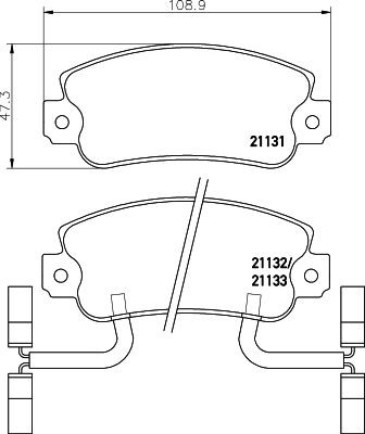 MINTEX MDB1356: Plaquettes de frein