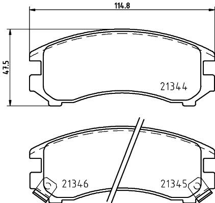MINTEX MDB1408: Piduriklotsid