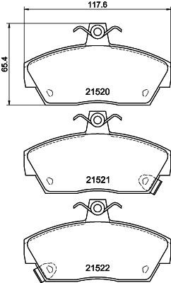MINTEX MDB1409: Plaquettes de frein avec vis d'étrier de frein