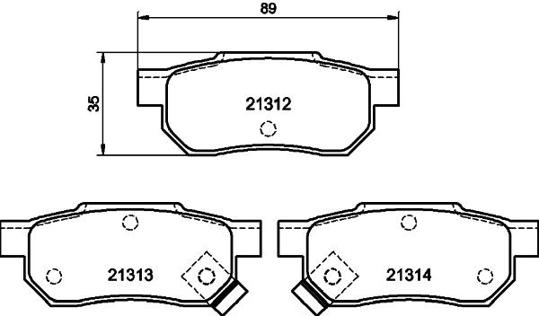 MINTEX MDB1411: Piduriklotsid