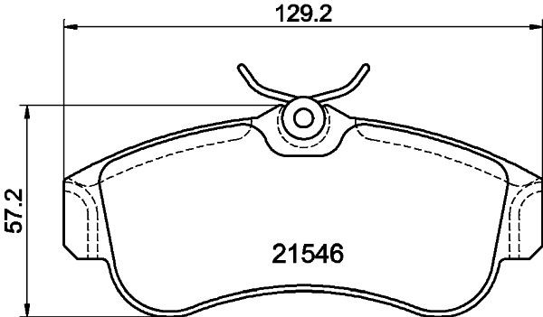 MINTEX MDB1423: Piduriklotsid koos pidurisadula kruvidega