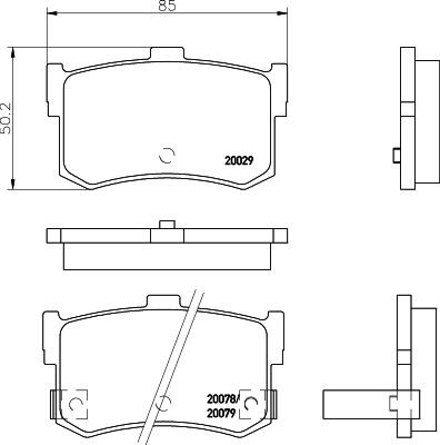 MINTEX MDB1424: Piduriklotsid