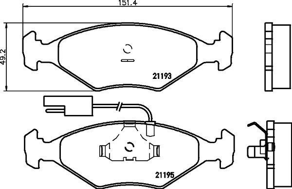 MINTEX MDB1430: Piduriklotsid