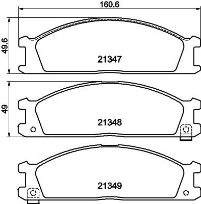 MINTEX MDB1482: Piduriklotsid