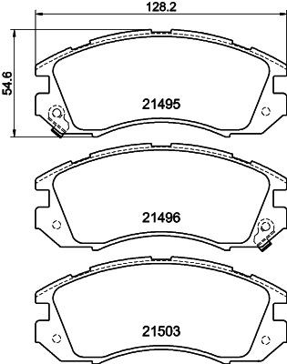 MINTEX MDB1496: Plaquettes de frein