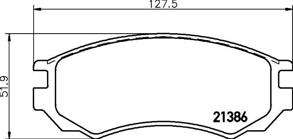 MINTEX MDB1500: Piduriklotsid