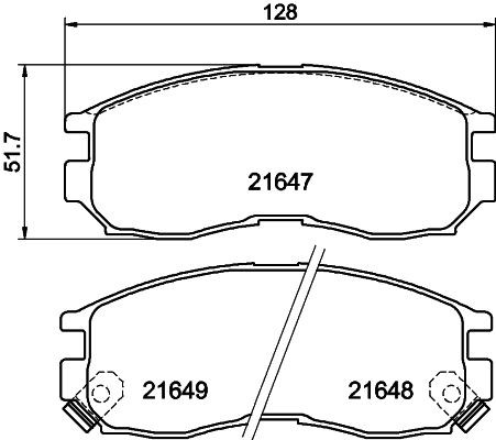 MINTEX MDB1509: Piduriklotsid