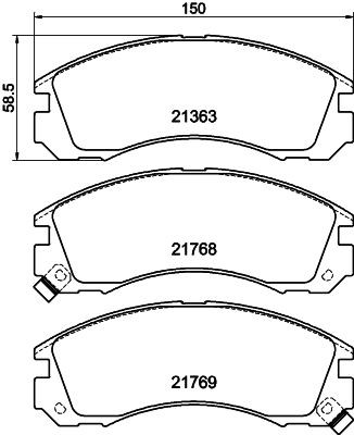 MINTEX MDB1539: Piduriklotsid