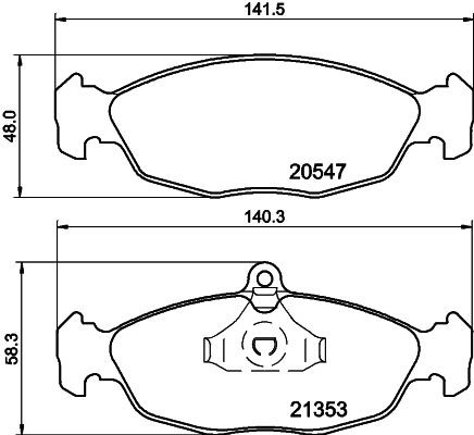 MINTEX MDB1556: Piduriklotsid
